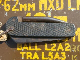 Vintage Boy Scout Military Clasp Jack Knife Marlin Spike & Lanyard Sheffield 30s