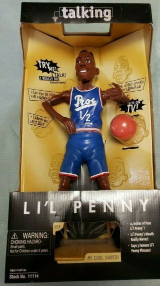 Vintage Nike Lil Penny Hardaway Talking Doll Action Figure Basketball Nba 97