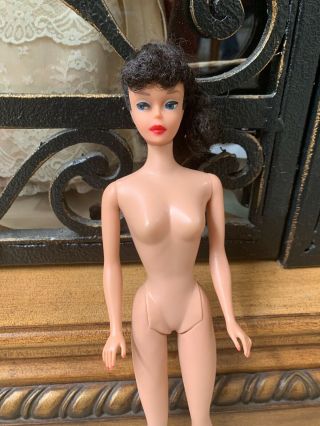 RARE Early Vintage Mattel Barbie Doll Brunette Ponytail 1950 1960 Number 2 3 ? 3