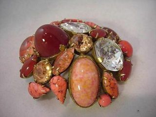 Schreiner Brooch with Gorgeous Large Cabochons (PN1057) 2
