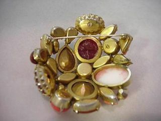 Schreiner Brooch with Gorgeous Large Cabochons (PN1057) 3