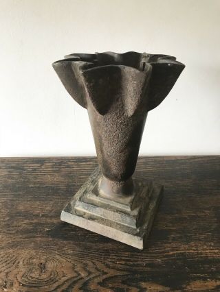 Vintage Cast Iron Flower Vase