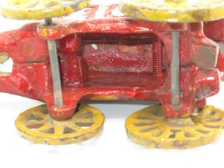 Antique Cast Iron Toy Horse Drawn Ice Wagon Authentic Kenton Co.  Toy 8