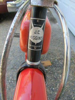 VINTAGE EARLY 1950S JC HIGGINS 26 INCH BICYCLE BICYCLE 8