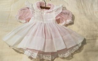 Vtg Baby Girl Nylon Party Dress Exceptional 1950 