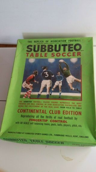 1970s Subbuteo Continental Club Edition.  Complete