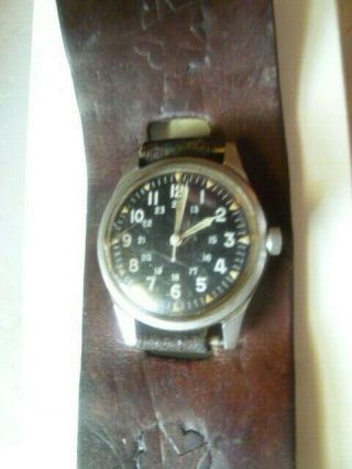 Vintage Benrus Military Vietnam Watch Dtu - 2a/p Mil - W - 3818b Cal Dr 2f2 Hack