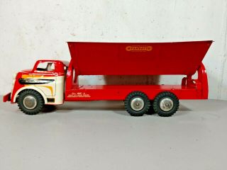 Vintage Wyandotte Construction Engineering Side Dump Truck Pressed Steel 1950s 2