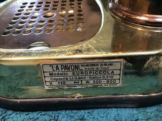 Vintage La Pavoni Espresso Coffee Machine 110v. 4