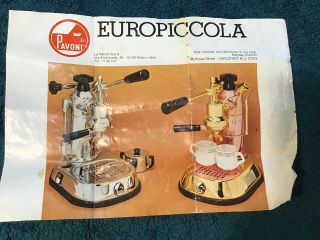 Vintage La Pavoni Espresso Coffee Machine 110v. 7