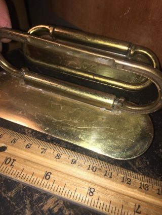 2 Antique Brass Drawer Pull Handle’s Bureau Desk Cabinet. 3