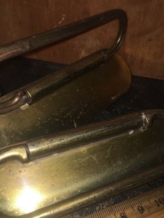 2 Antique Brass Drawer Pull Handle’s Bureau Desk Cabinet. 4