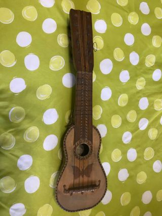 Vintage Handmade Armadillo Shell Charango 12 - String Mini Lute Guitar Instrument