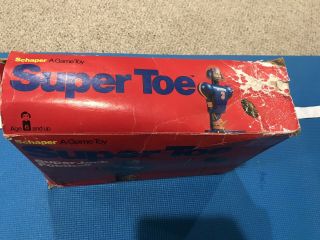 Vintage 1976 Schaper Jock Toe Football Game Toy with Box 6