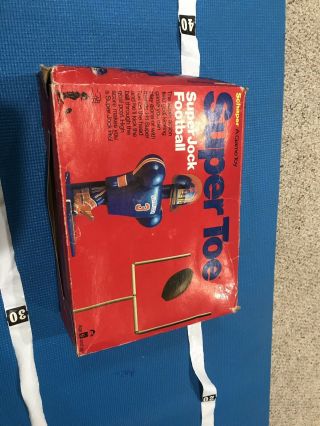 Vintage 1976 Schaper Jock Toe Football Game Toy with Box 8