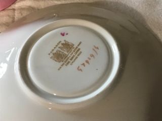 PARAGON BONE CHINA ENGLAND HM THE QUEEN PINK FLORAL CUP AND SAUCER 4