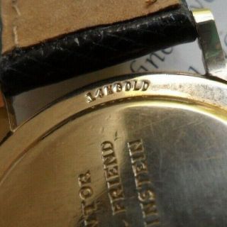 Solid 14k Gold Men ' s 1960 ' s Men ' s Vintage Tiffany & Co.  Swiss Mechanical Watch 6
