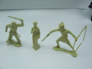 1950 ' s Marx Robin Hood Playset Character Figures Matched Set of 6 2