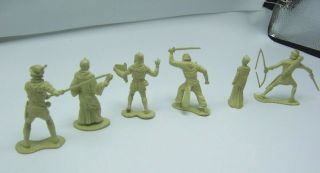 1950 ' s Marx Robin Hood Playset Character Figures Matched Set of 6 4