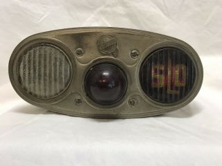 Vintage Antique - 1920s - 1930s Chrysler Tail Light By G.  M.  Hall Lamp Co.
