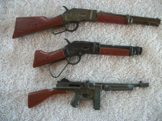 Miniature Marx Toy Cap Guns - Set Of 3