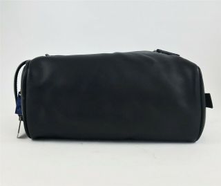 GUCCI Vintage Black Leather Toiletry Dopp Kit Cosmetics Travel Bag 7