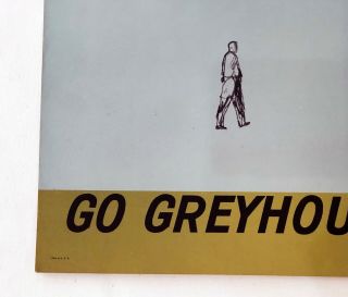 Greyhound Bus Travel Poster (1960s).  Full - Bleed Poster (28 
