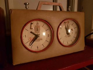 vintage argentina chess clock timer schachuhr roa.  Rare and old model 4