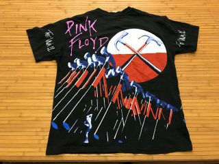 XL - Vtg 1994 Pink Floyd The Wall Hammers Allover Single Stitch 90s T - Shirt USA 5