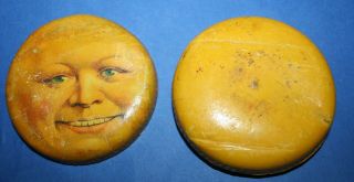 charming antique german Dresden moonface Candy Container 4 