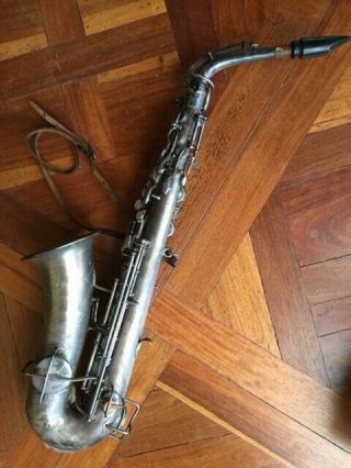 Vintage Buescher True Tone Silver Alto Saxophone