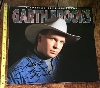 Vintage Garth Brooks Signed Autographed ‘a Special 1993 Calendar’