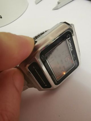 Omega Sensor LCD Digital Vintage Watch Touch Panel 1640 Very Rare 6