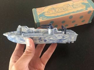 Vintage Knickerbocker Plastics Patrol Torpedo Boat Rare Find 6