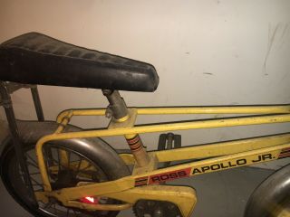 Vintage Ross Apollo Jr.  Muscle bike 1970s yellow barracuda 16 inch bannana seat 2