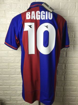 Vtg Bologna Fc 1997 1998 Diadora Shirt Jersey Maglia Italy Milan Baggio Bnwt Xl