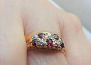 Edwardian Ruby And Diamond Ring - 18ct. 2