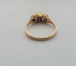 Edwardian Ruby And Diamond Ring - 18ct. 6