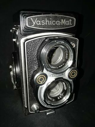 Vintage Yashica - Mat Camera Copal Mxv W/ Lumaxar 1:3.  5 80mm Ex Cond 1