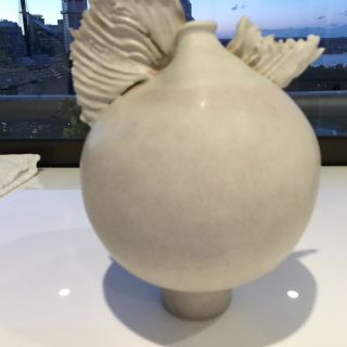 Sculptural Handmade Porcelain Ceramic Vase Dove Shape