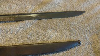 Old relic Japanese Bayonet w.  hooked quillon and scabbard 3