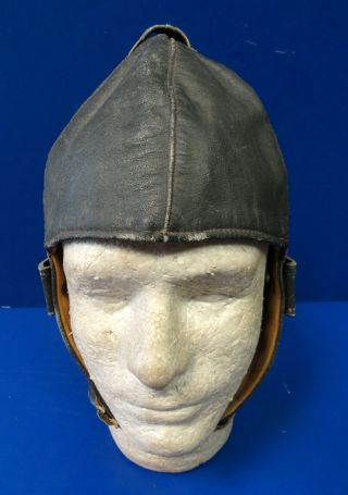 VINTAGE LEATHER AVIATOR’S LEATHER FLYING HELMET 2