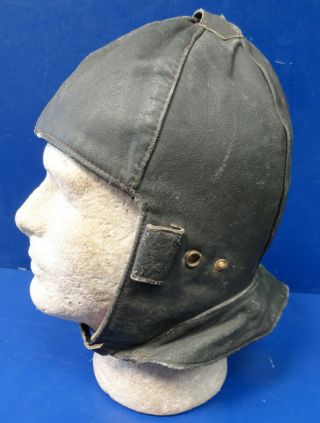 VINTAGE LEATHER AVIATOR’S LEATHER FLYING HELMET 3