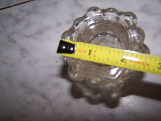 Vintage 1940 L E Smith Glass Bead Medallion Perfume Cologne Bottle 3