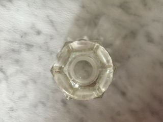 Vintage 1940 L E Smith Glass Bead Medallion Perfume Cologne Bottle 6