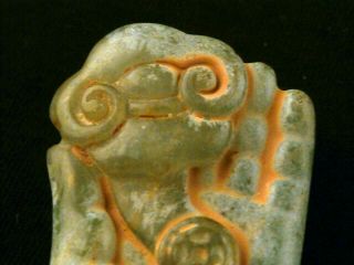 Exquisite Chinese Jade Hand Carved RuYi On Buddha ' s Hand Pendant N234 2