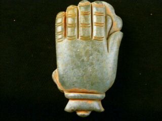 Exquisite Chinese Jade Hand Carved RuYi On Buddha ' s Hand Pendant N234 4