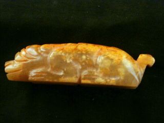 Exquisite Chinese Old Jade 100 Hand Carved Mystical Pig Statue N233