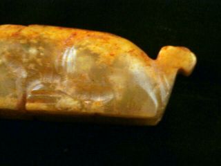 Exquisite Chinese Old Jade 100 Hand Carved Mystical Pig Statue N233 3