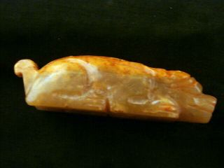 Exquisite Chinese Old Jade 100 Hand Carved Mystical Pig Statue N233 4